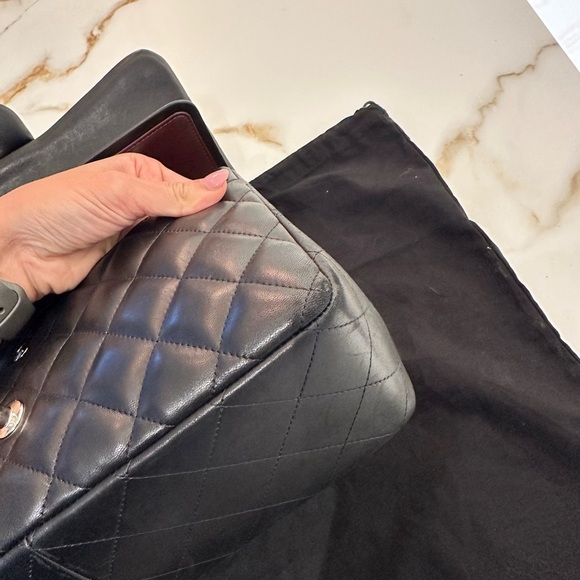 SOLD!!!! Chanel Jumbo Double Flap Lamb skin Quilted Bag - Picture 8 of 16